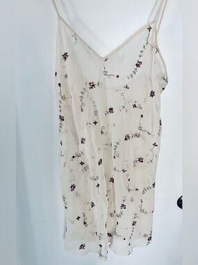Sheer Floral Slip Dress - Women Intimates
